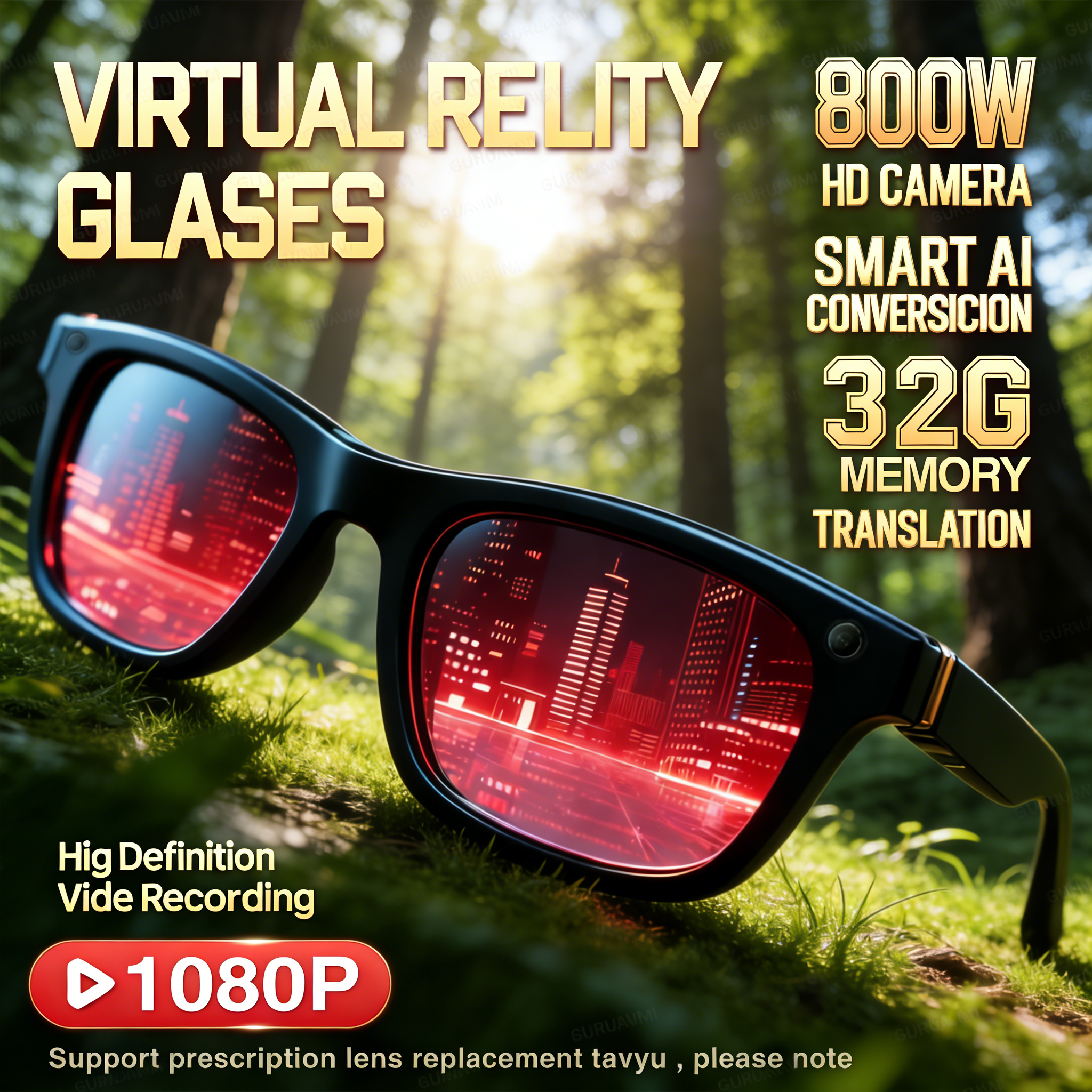 Audio Music For Video - 2026 New AI Smart Glasses with