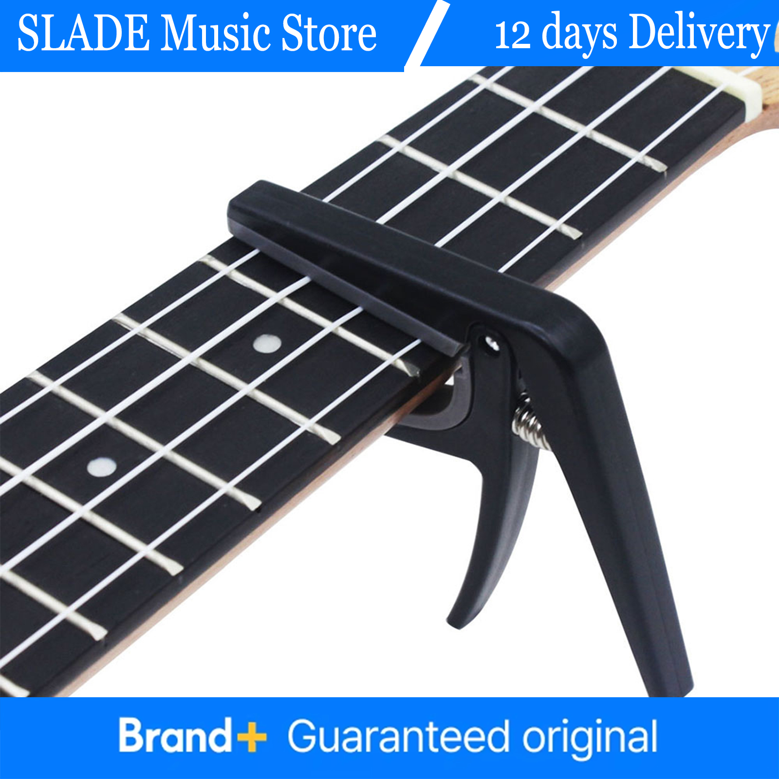 Guitar Capo Clip - Guitar Tuning Clamp Pro Black Ukulele
