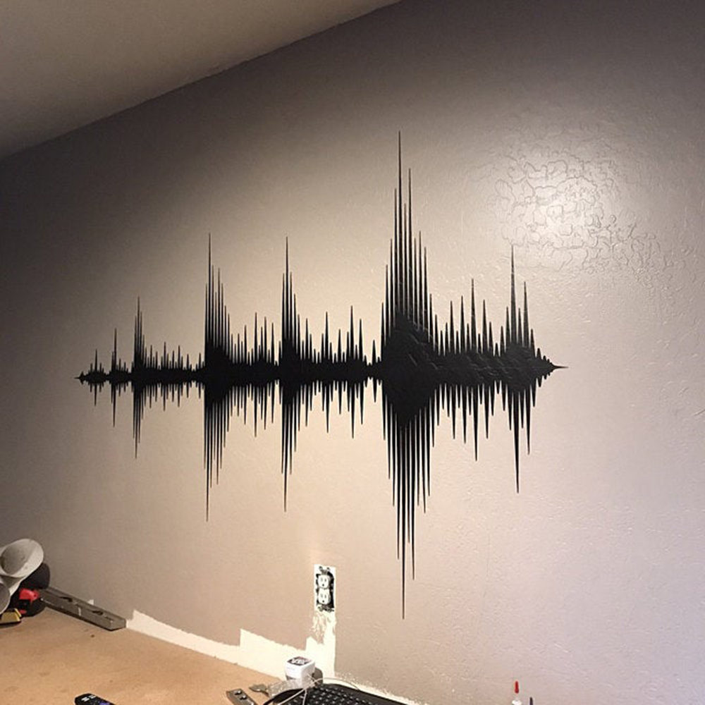 Audio Wave Wall Decal Sound Wa - Audio Music Wave 评论和价格