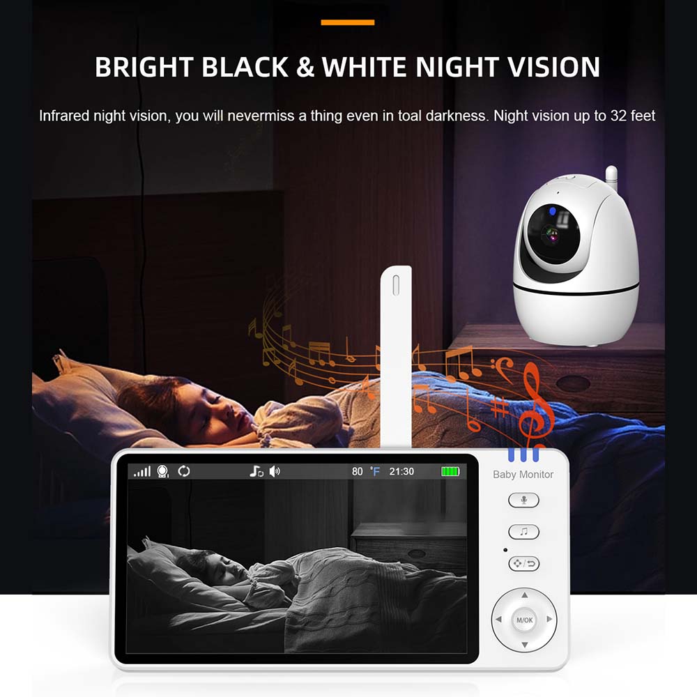 5 Inch Video Baby Monitor Indo - Audio Music For Video 评论和价格