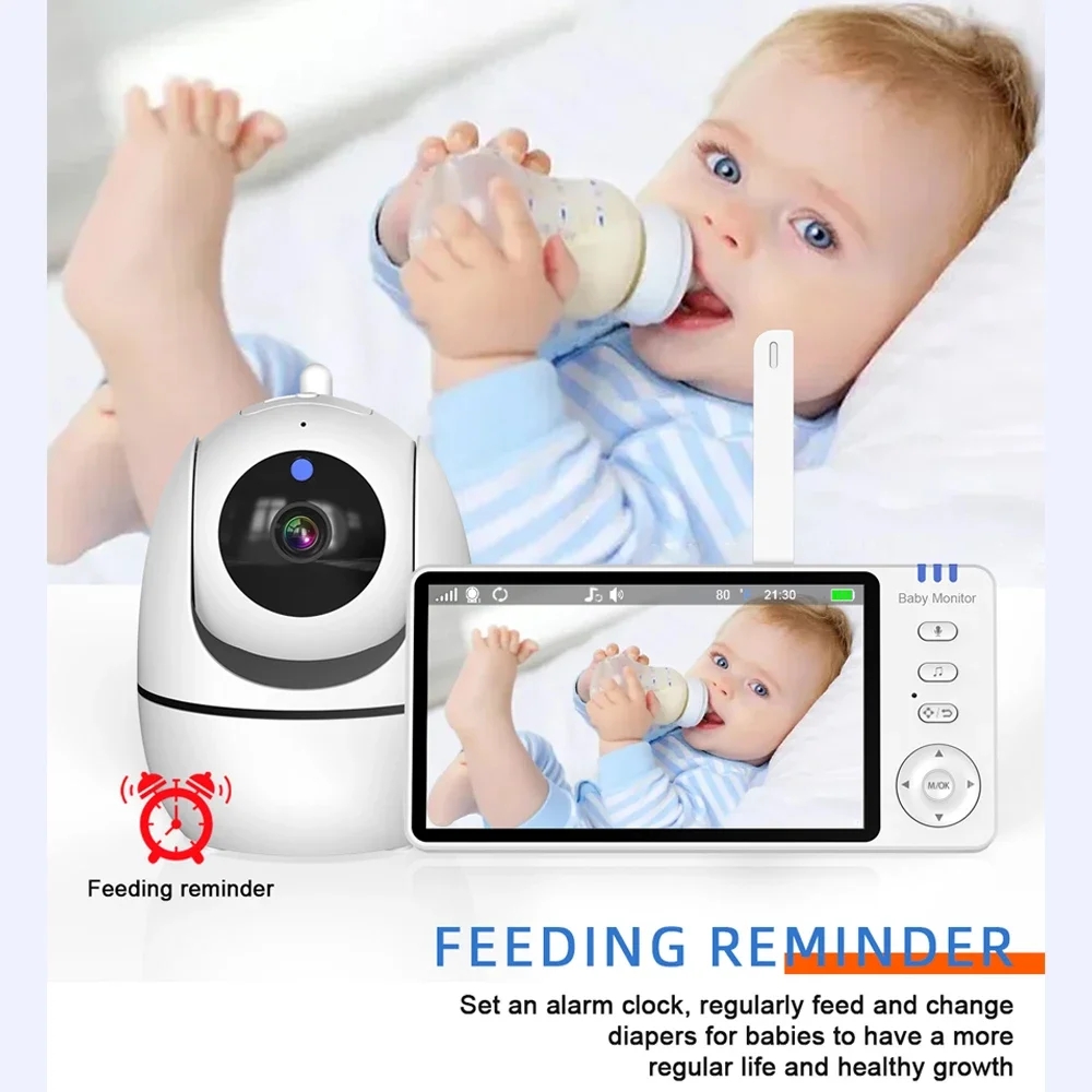 5'' Baby Monitor with Camera W - Audio Music For Video 评论和价格