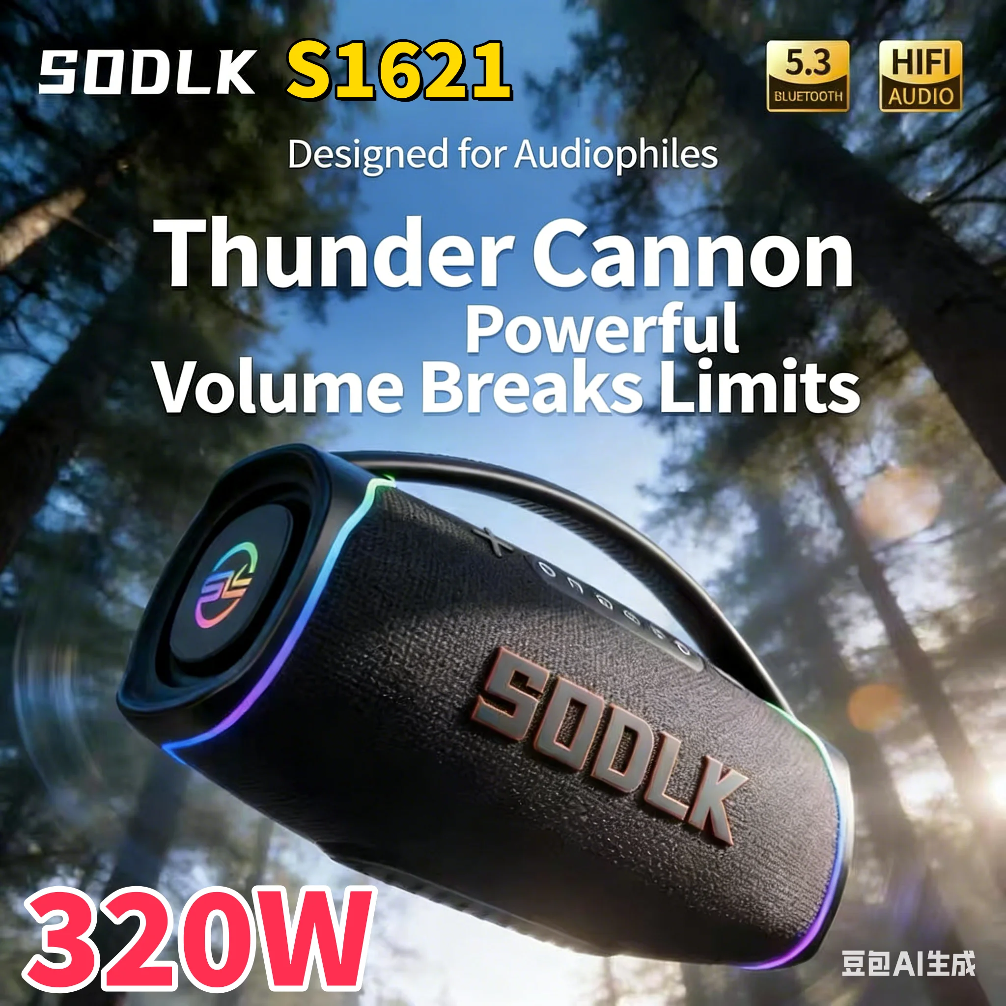 SODLK S1621New Model 320W Port - Apple Music Audio Quality 评论和价格