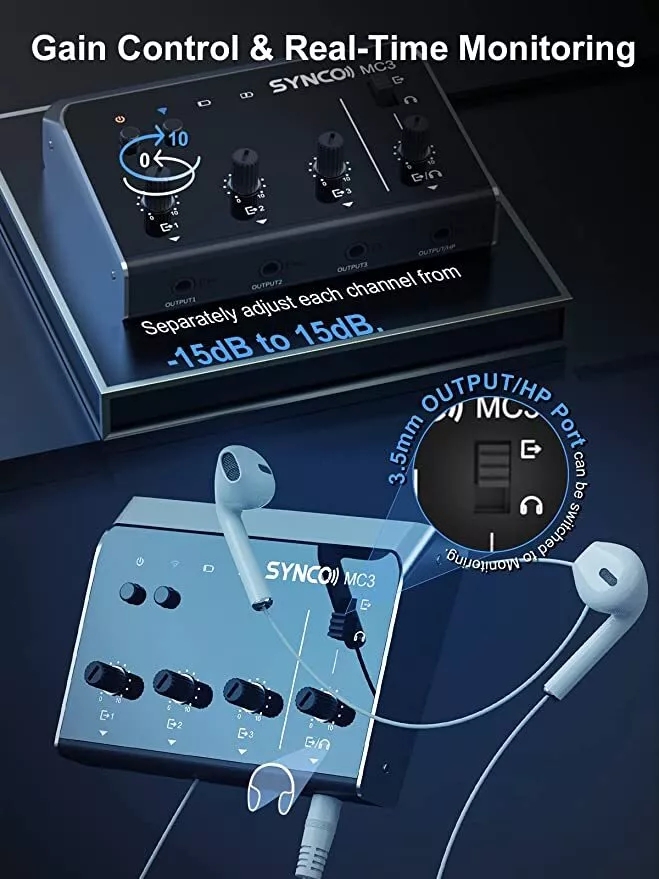 Synco MC3 Lite Audio Mixer 4 C - Audio And Music Mixer 评论和价格