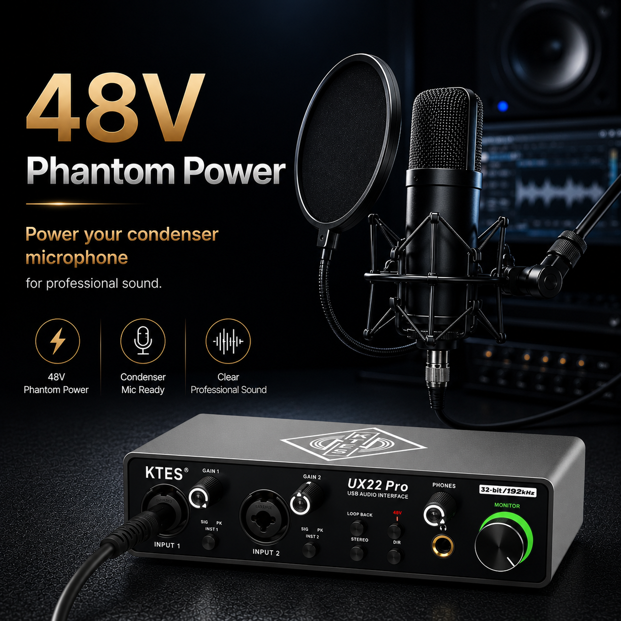 UX22 Pro Audio Interface 192kH - Audio Music Tiktok 评论和价格