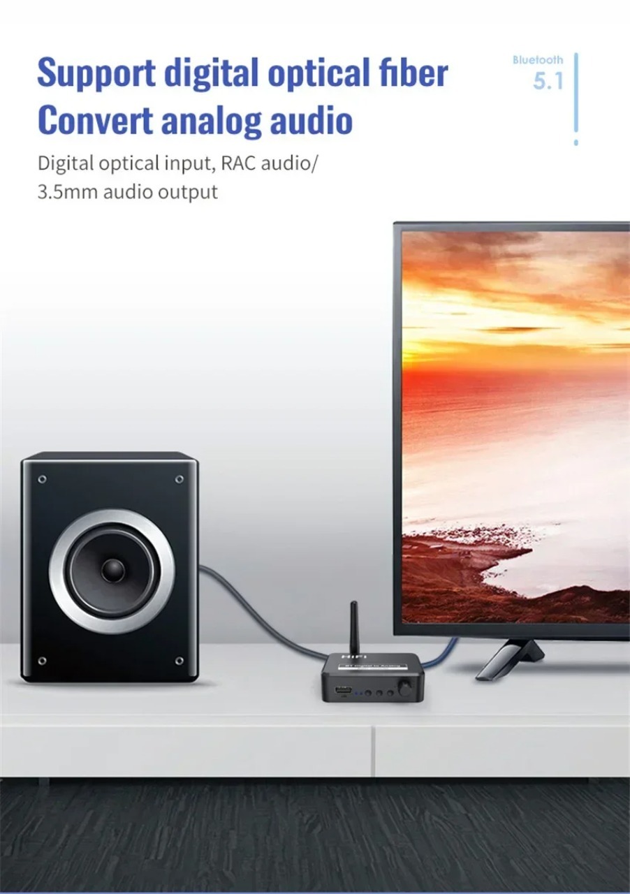 Bluetooth 5.0 Receiver Digital - Audio Music Converter 评论和价格
