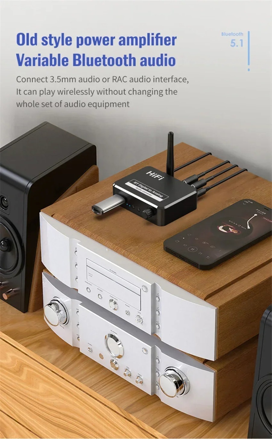 Bluetooth 5.0 Receiver Digital - Audio Music Converter 评论和价格