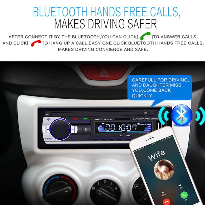JSD-520 Car Bluetooth MP3 Play - Audio Music Recorder 评论和价格