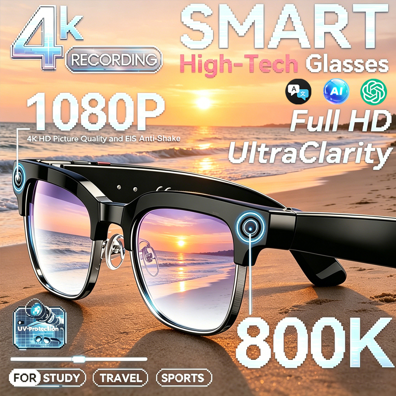 Smart Camera Glasses Photo and - Audio Music For Video 评论和价格