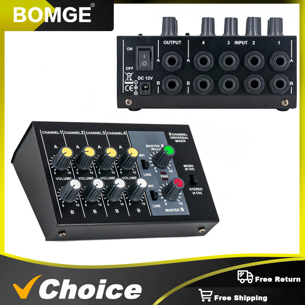 8 Channel Mixer - Mini 8 Compa - Audio And Music Mixer 评论和价格