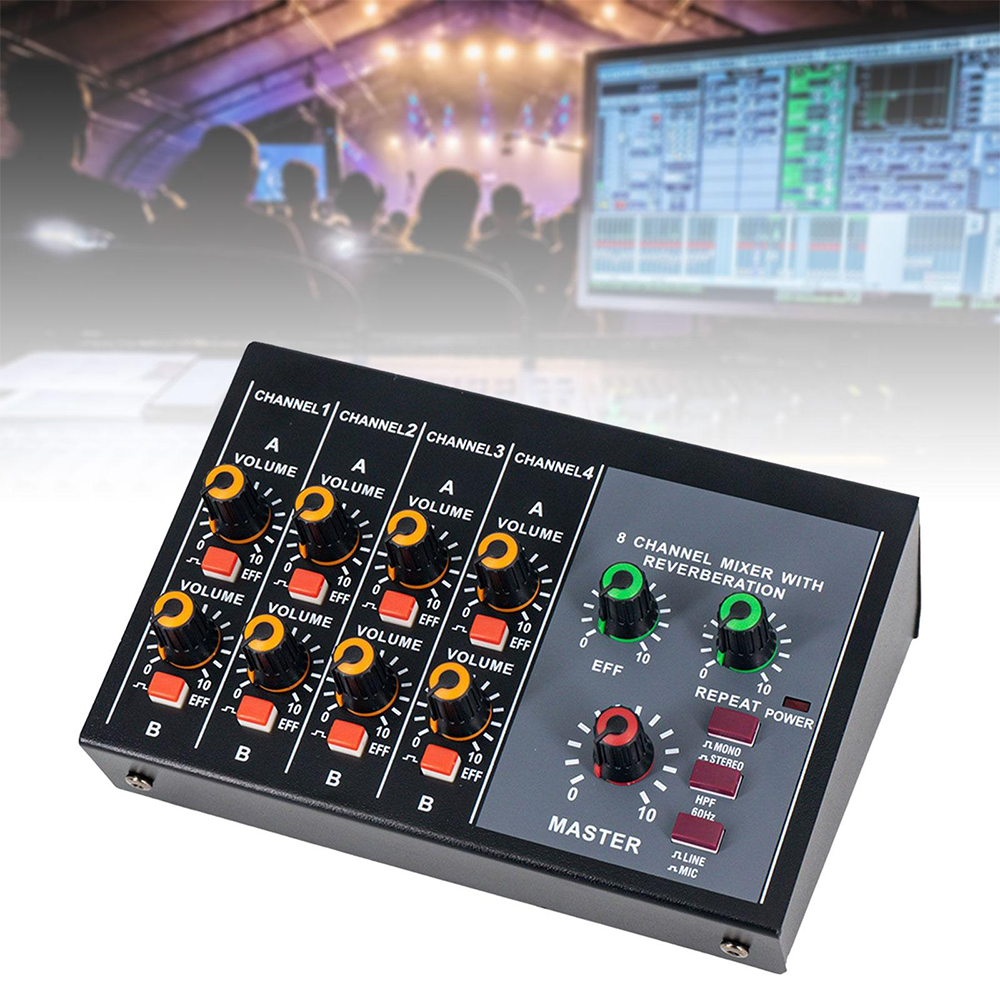 8 Channel Mixer - Mini 8 Compa - Audio And Music Mixer 评论和价格
