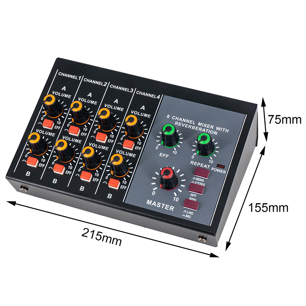 8 Channel Mixer - Mini 8 Compa - Audio And Music Mixer 评论和价格
