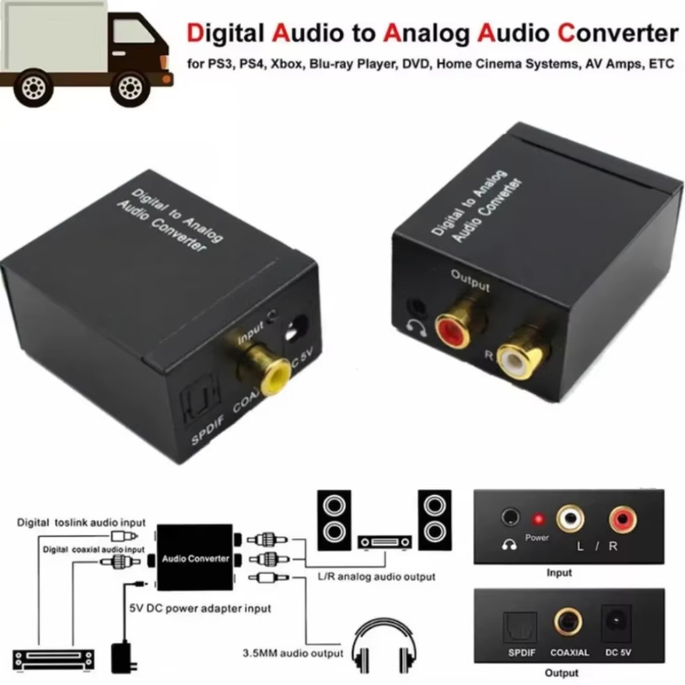 Grwibeou 3.5mm Jack Coaxial Op - Audio Music Converter 评论和价格