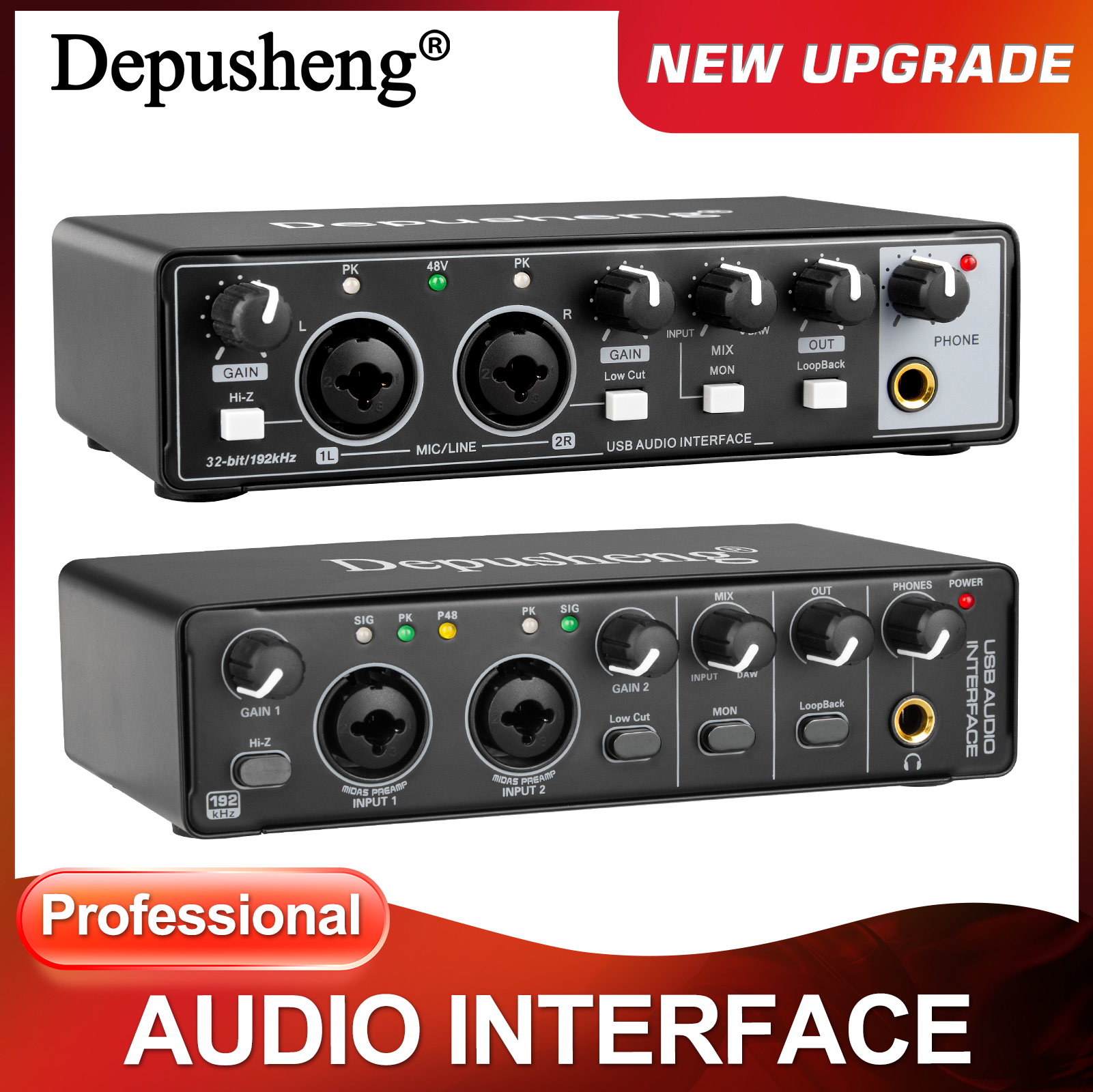 Audio Interface Portable Sound - Audio And Music Mixer 评论和价格
