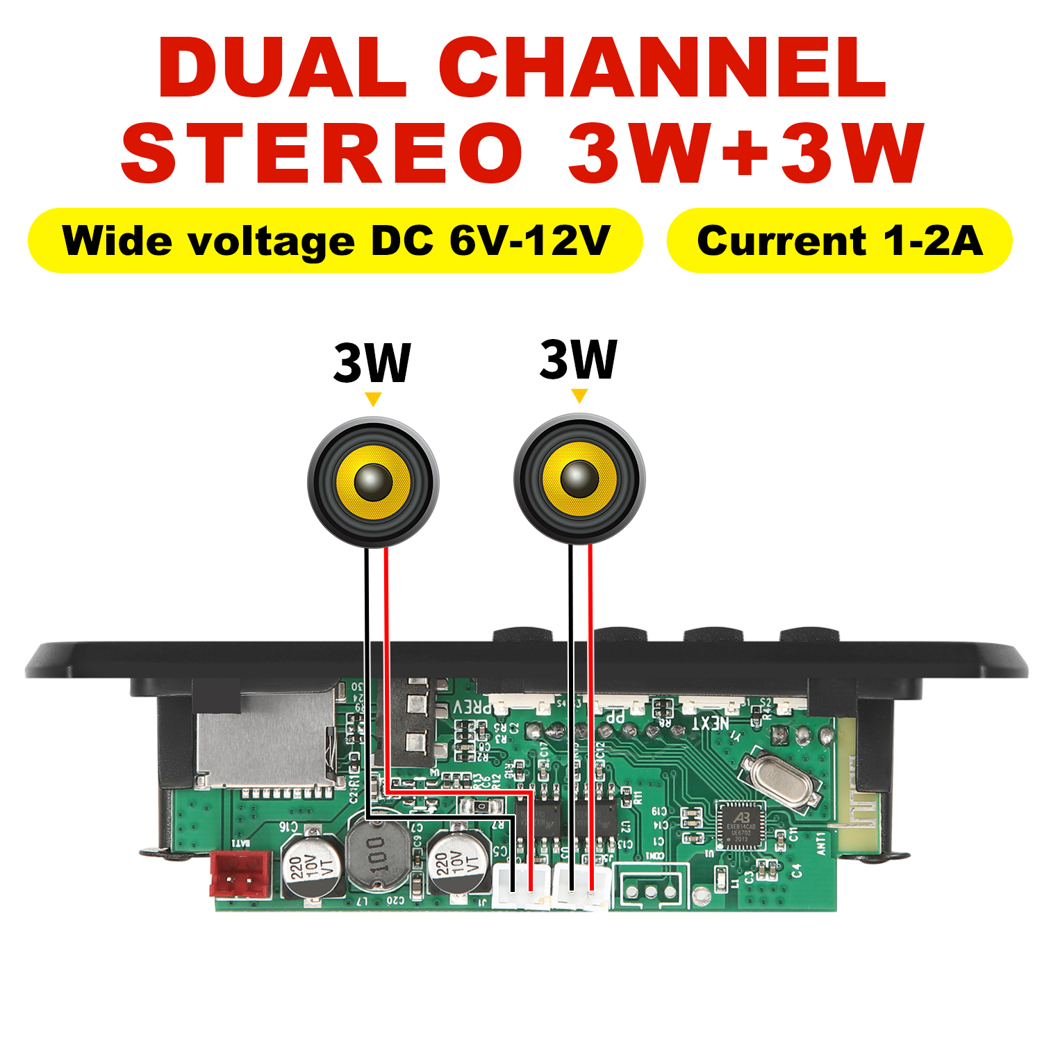 6W Amplifier DIY MP3 WMA WAV A - Audio Music Recorder 评论和价格