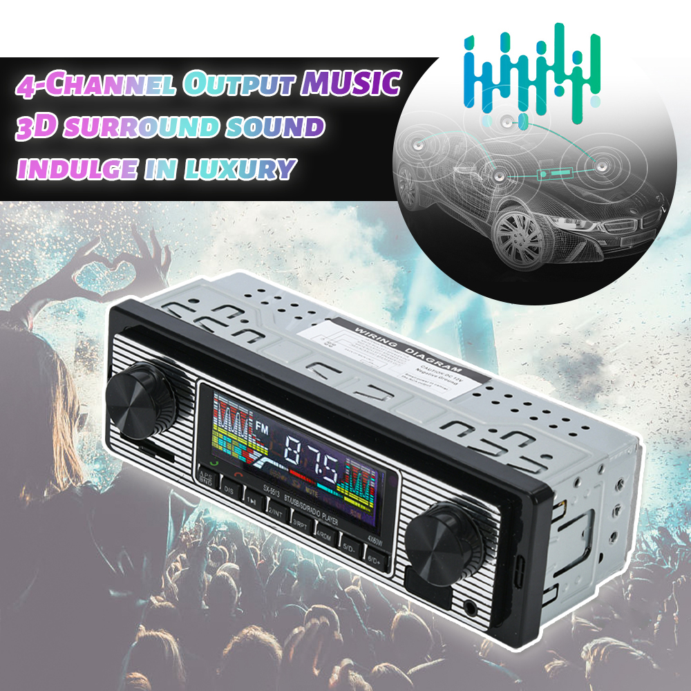 Vintage Car Radio Vehicle Inte - Audio Music Player 评论和价格