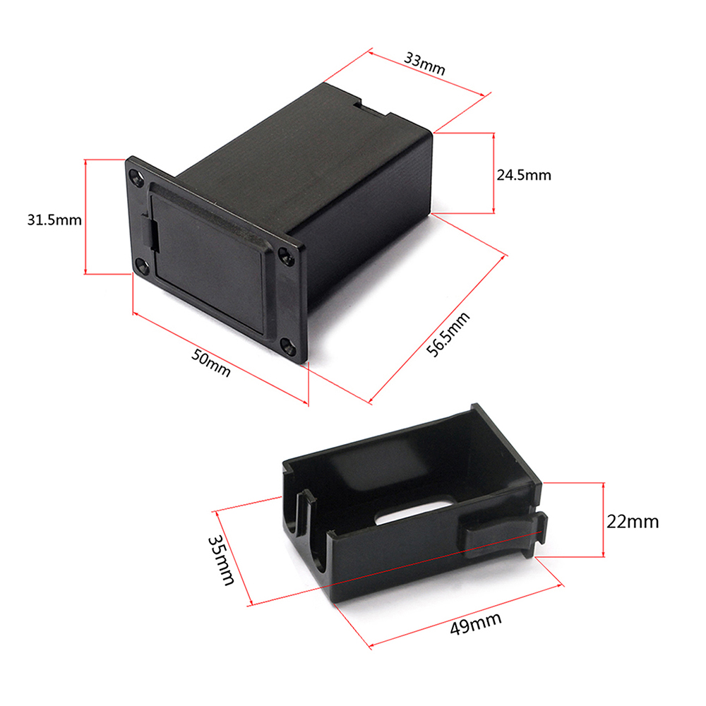 9V Battery Case Holder Box Com - Guitar Capo Clip 评论和价格