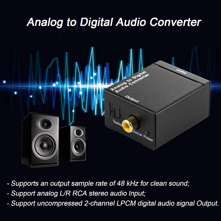ADC Analog To Digital Audio Co - Audio Music Converter 评论和价格