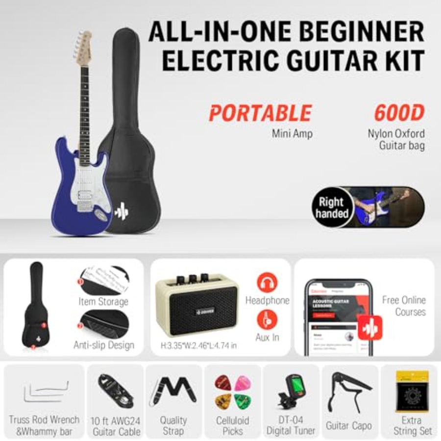 Electric Guitar Kit for Beginn - Guitar Capo Clip 评论和价格