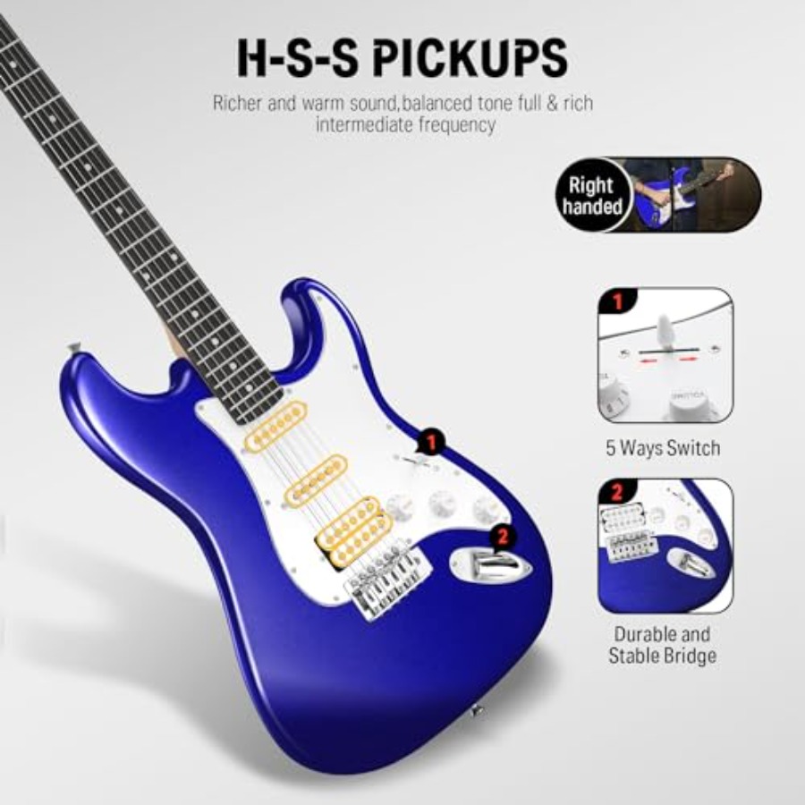 Electric Guitar Kit for Beginn - Guitar Capo Clip 评论和价格