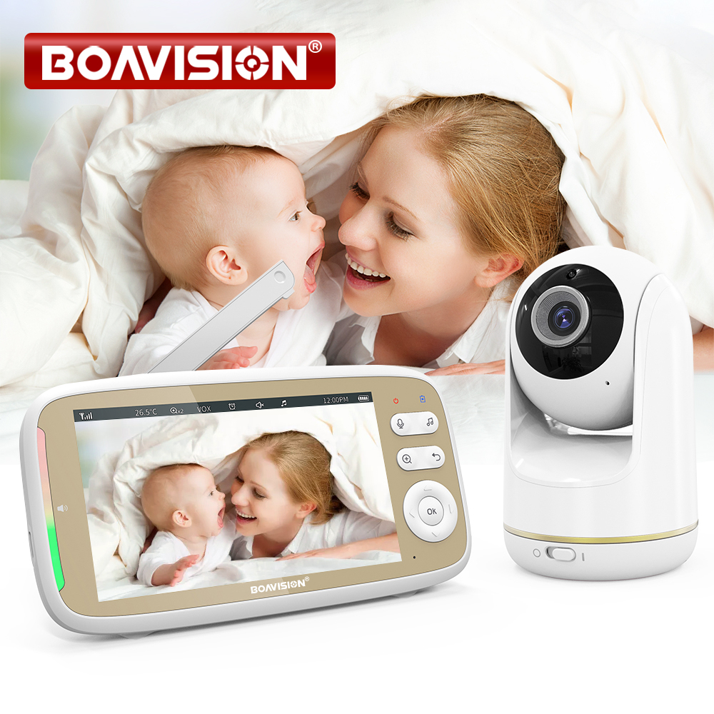 VB803 Baby Monitor 5 Inch 720P - Audio Music For Video 评论和价格