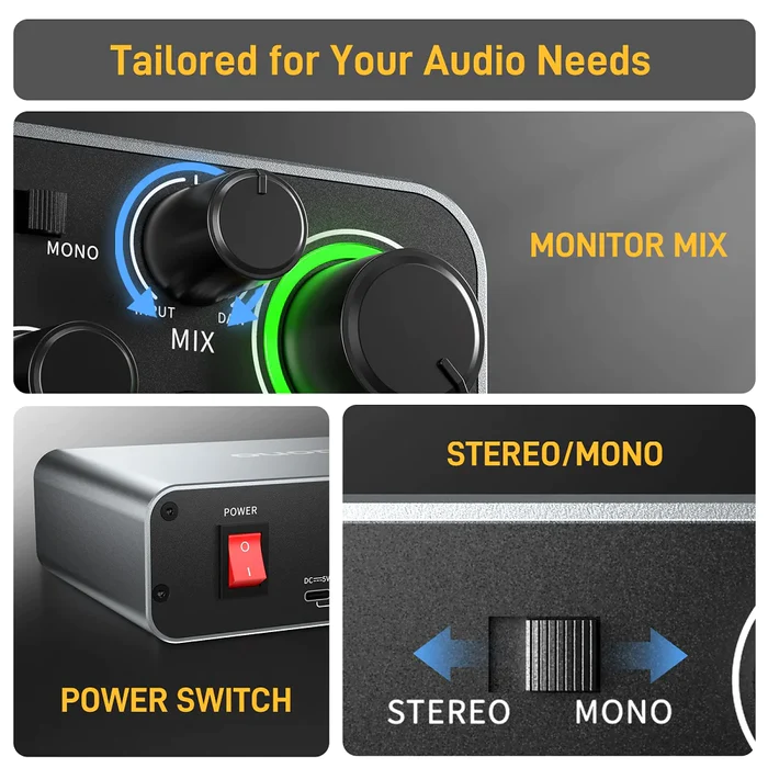 MAONO PS22 Professional Audio  - Audio And Music Mixer 评论和价格