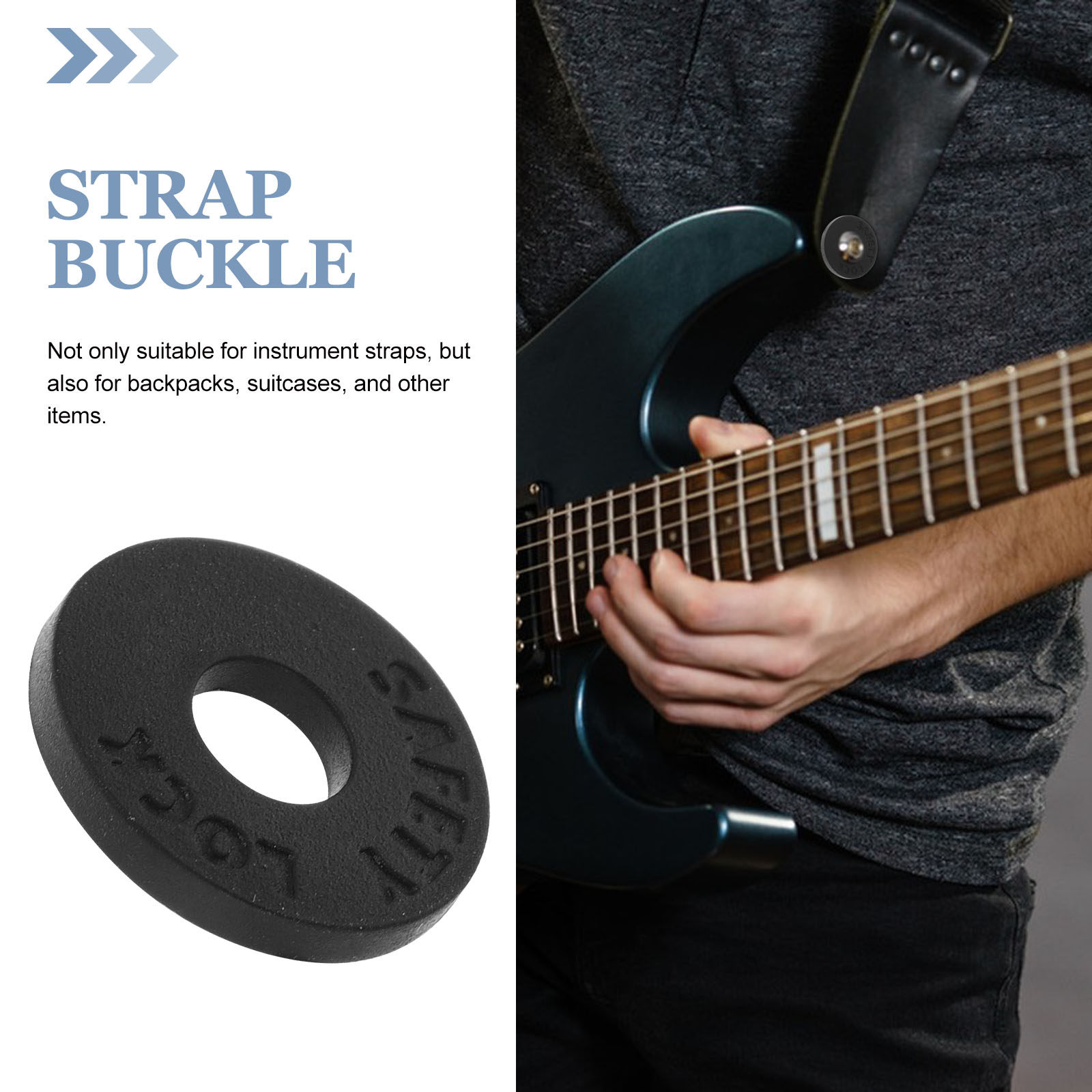 10Pcs Anti Slip Silicone Gaske - Guitar Strap Padded 评论和价格