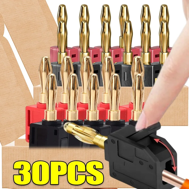 4mm 32A No Solder Banana Plug  - Audio Music Test 评论和价格