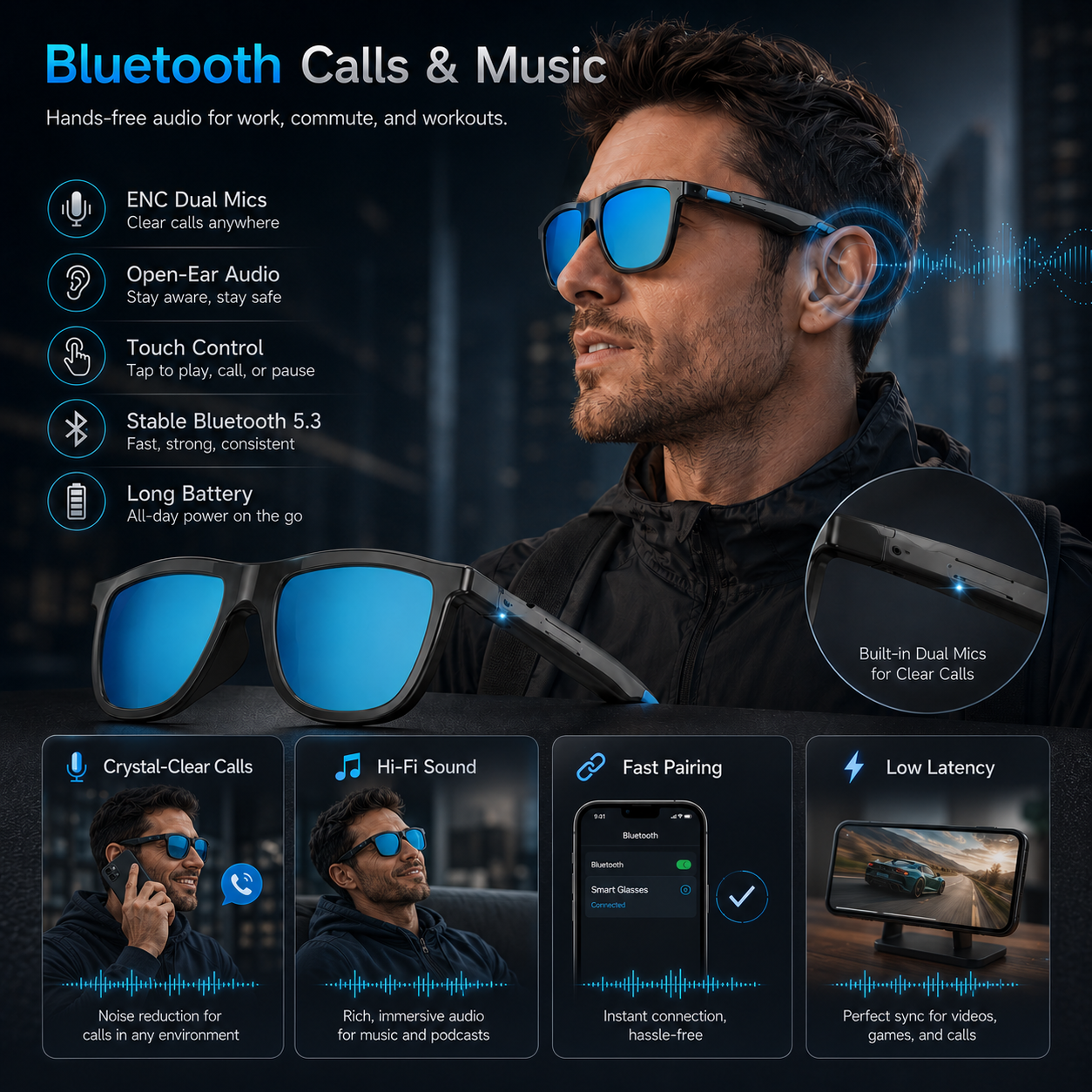 New Touch-Color Change Smart A - Audio Music For Video 评论和价格