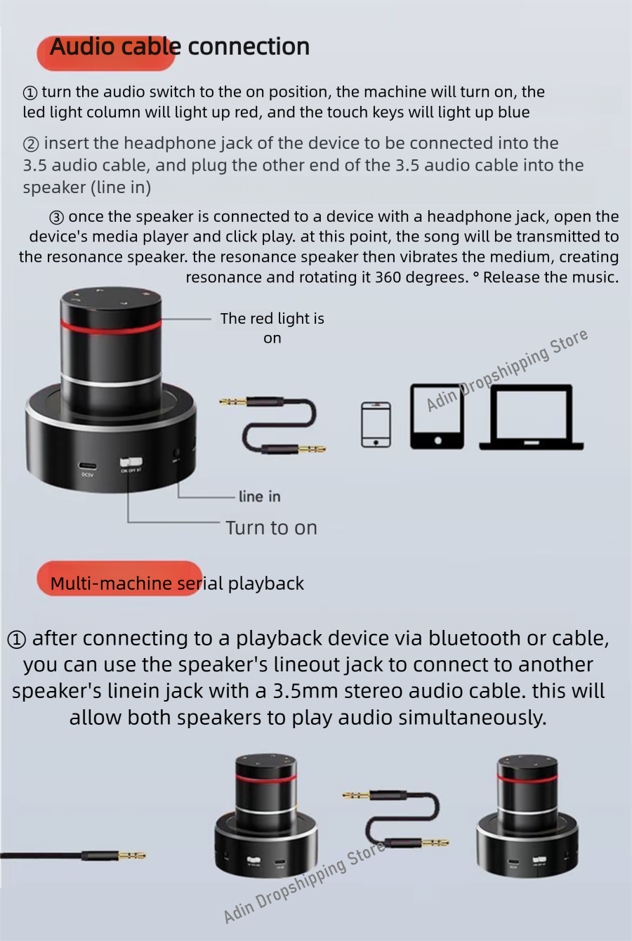 Adin 26w Vibration Bluetooth S - Audio Music Center 评论和价格