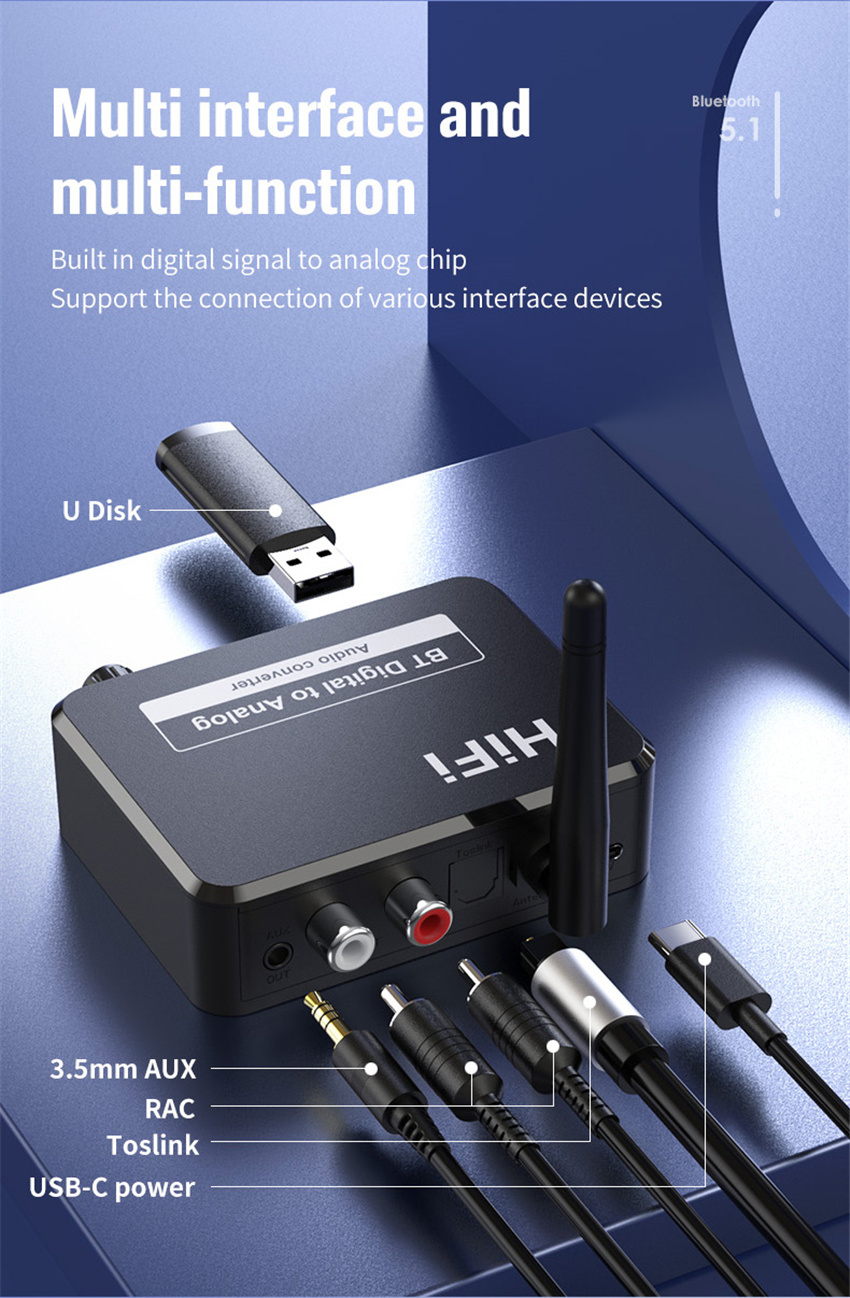 Digital to Analog Audio DAC Co - Audio Music Converter 评论和价格