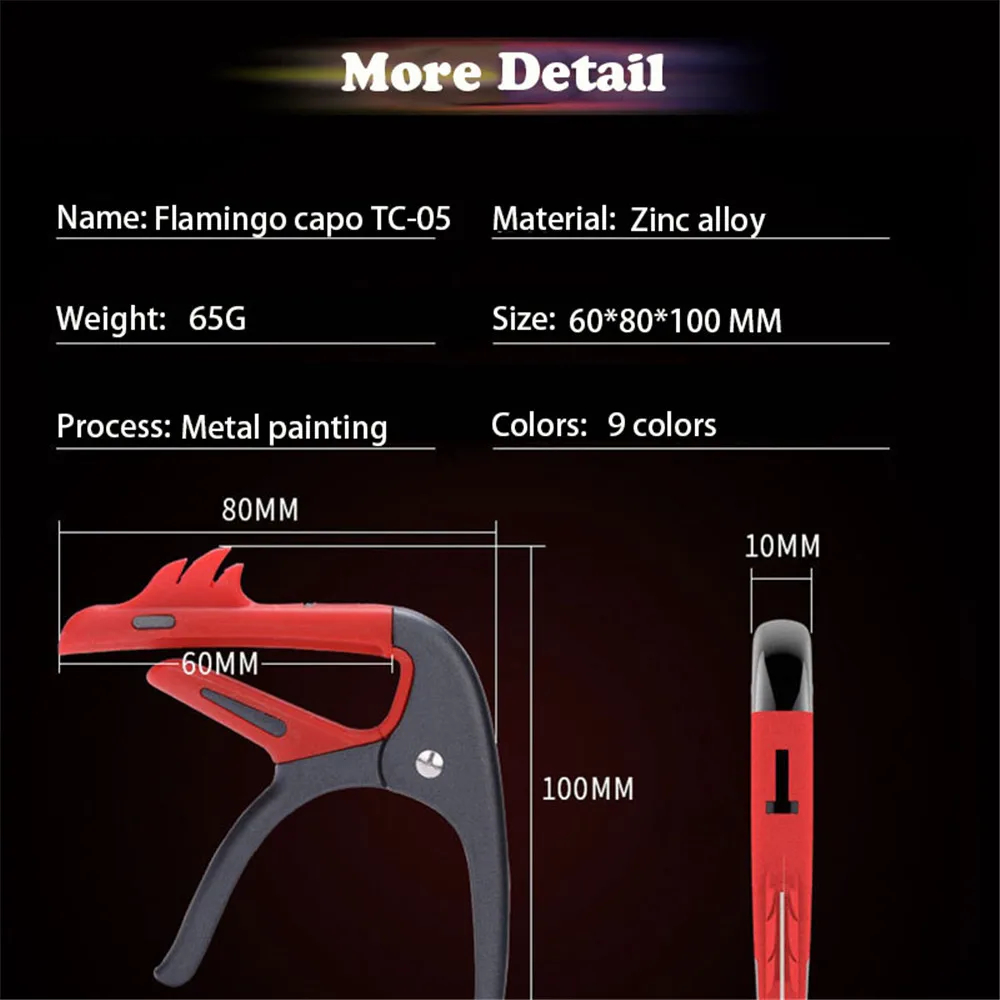 IRIN Guitar Capo Metal Flaming - Guitar Capo Clip 评论和价格