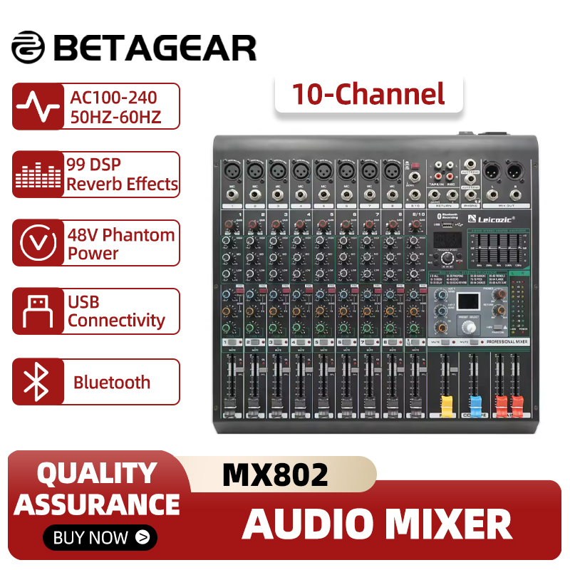 Leicozic Mixing Console MX802  - Audio And Music Mixer 评论和价格