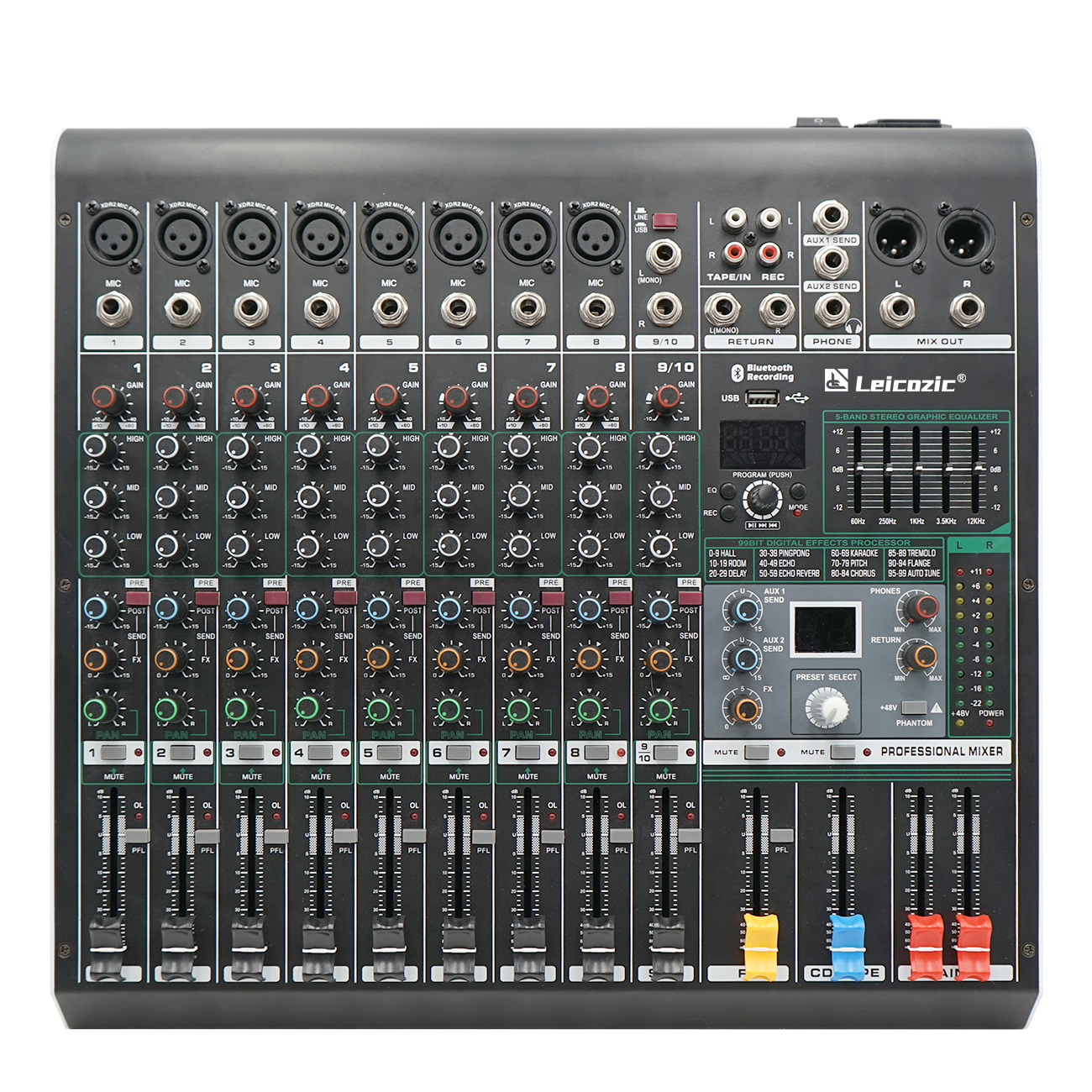 Leicozic Mixing Console MX802  - Audio And Music Mixer 评论和价格