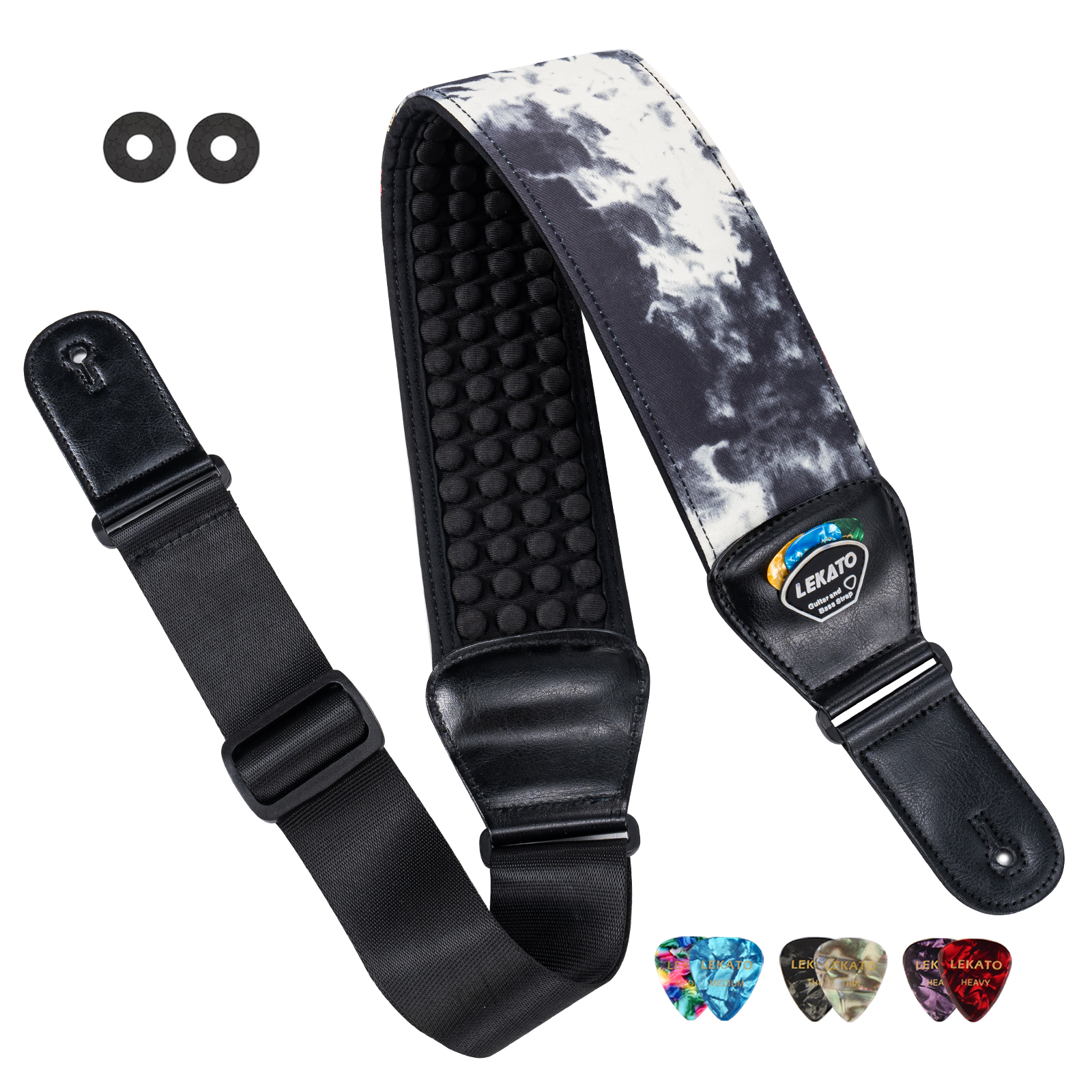 Lekato Pro Guitar Strap - 3 Pi - Guitar Strap Padded 评论和价格