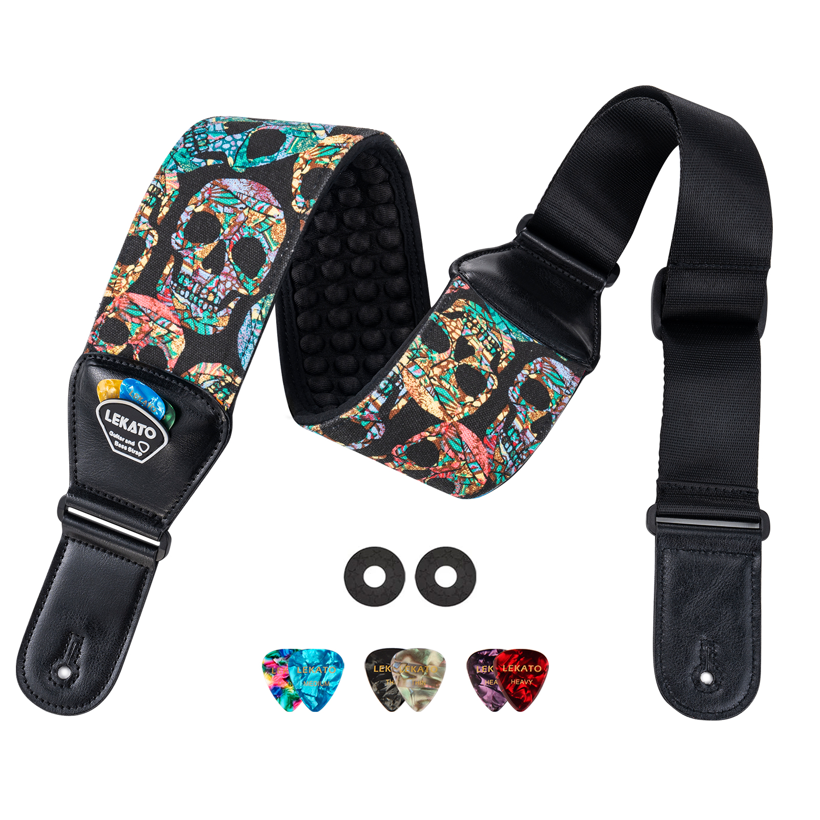 Lekato Pro Guitar Strap - 3 Pi - Guitar Strap Padded 评论和价格