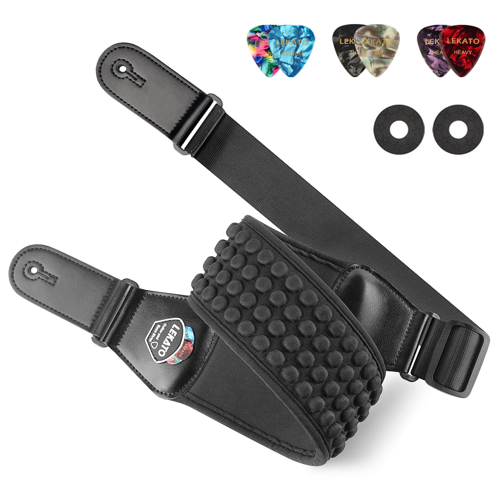 Lekato Pro Guitar Strap - 3 Pi - Guitar Strap Padded 评论和价格
