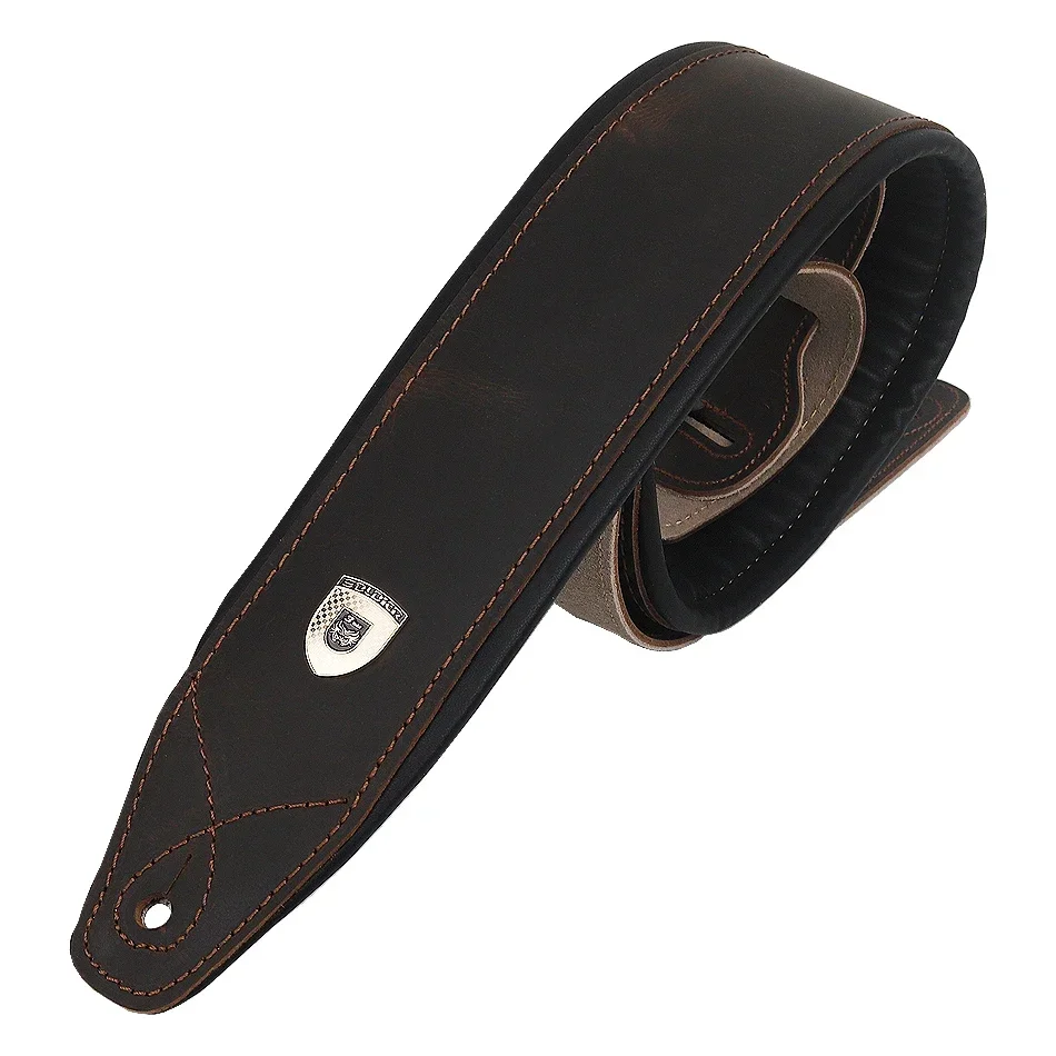Soldier Top Layer Leather Guit - Guitar Strap Padded 评论和价格