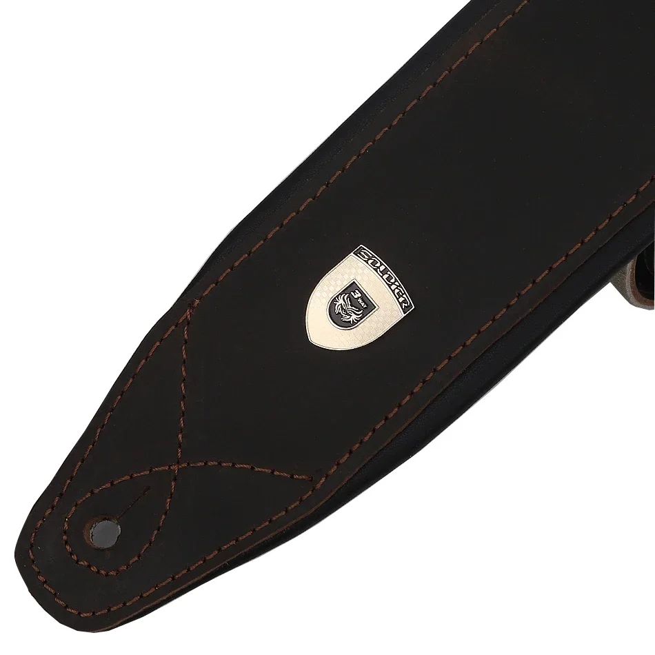 Soldier Top Layer Leather Guit - Guitar Strap Padded 评论和价格