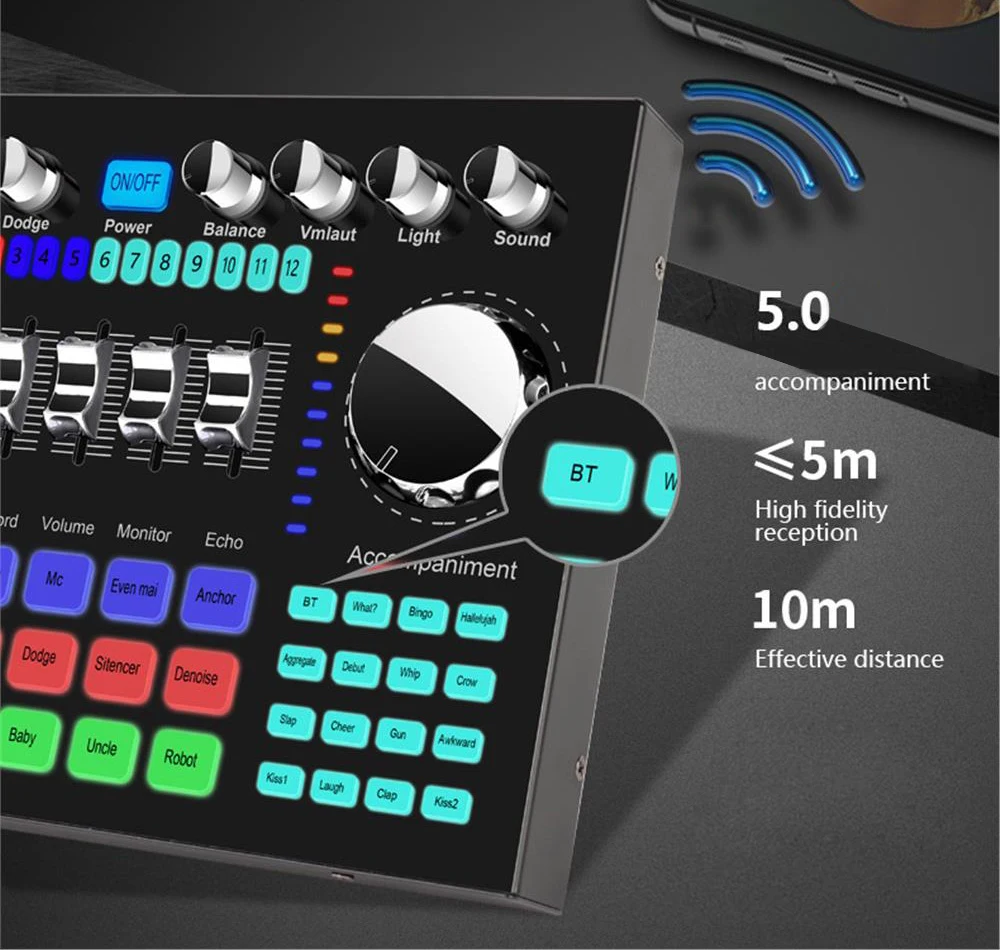 K1 Live Sound Card Voice Chang - Audio And Music Mixer 评论和价格