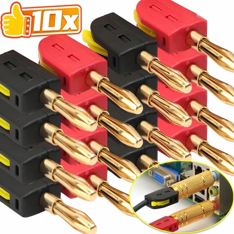 No Solder Banana Plug Quick Wi - Audio Music Test 评论和价格