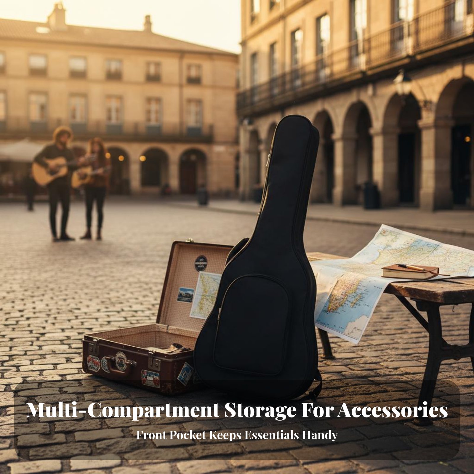 41 Inch Guitar Case Adjustable - Guitar Strap Padded 评论和价格