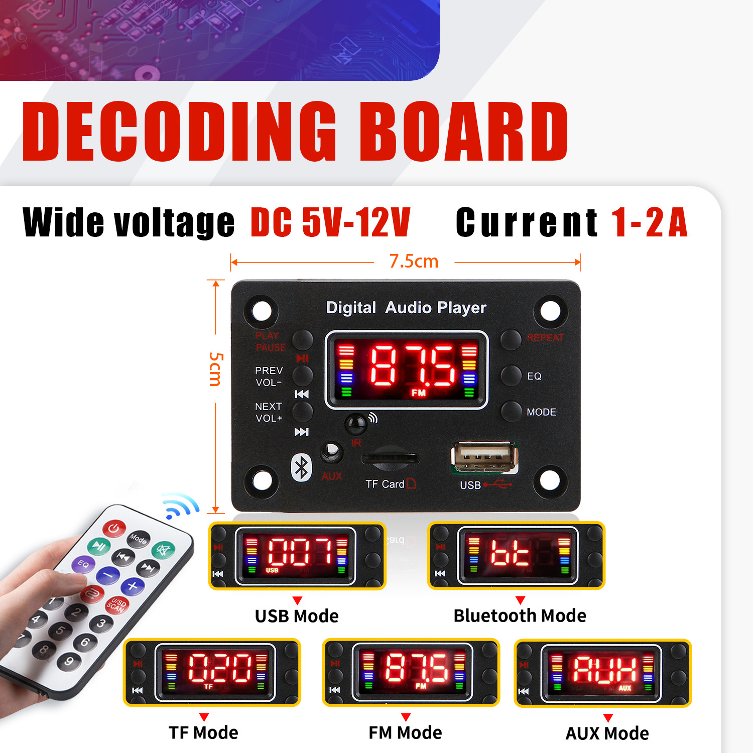 12V Wireless Handsfree Bluetoo - Audio Music Recorder 评论和价格