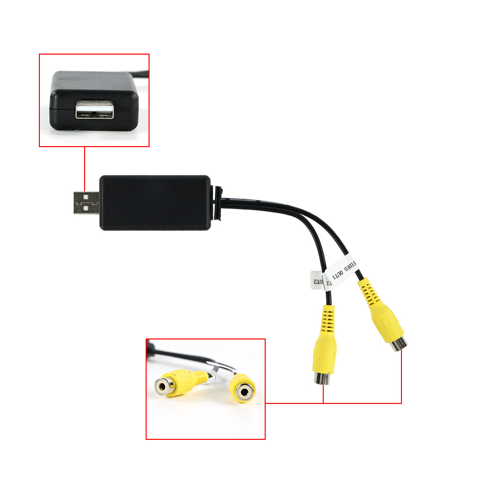 USB To CVBS RCA Video Output A - Audio Music Converter 评论和价格