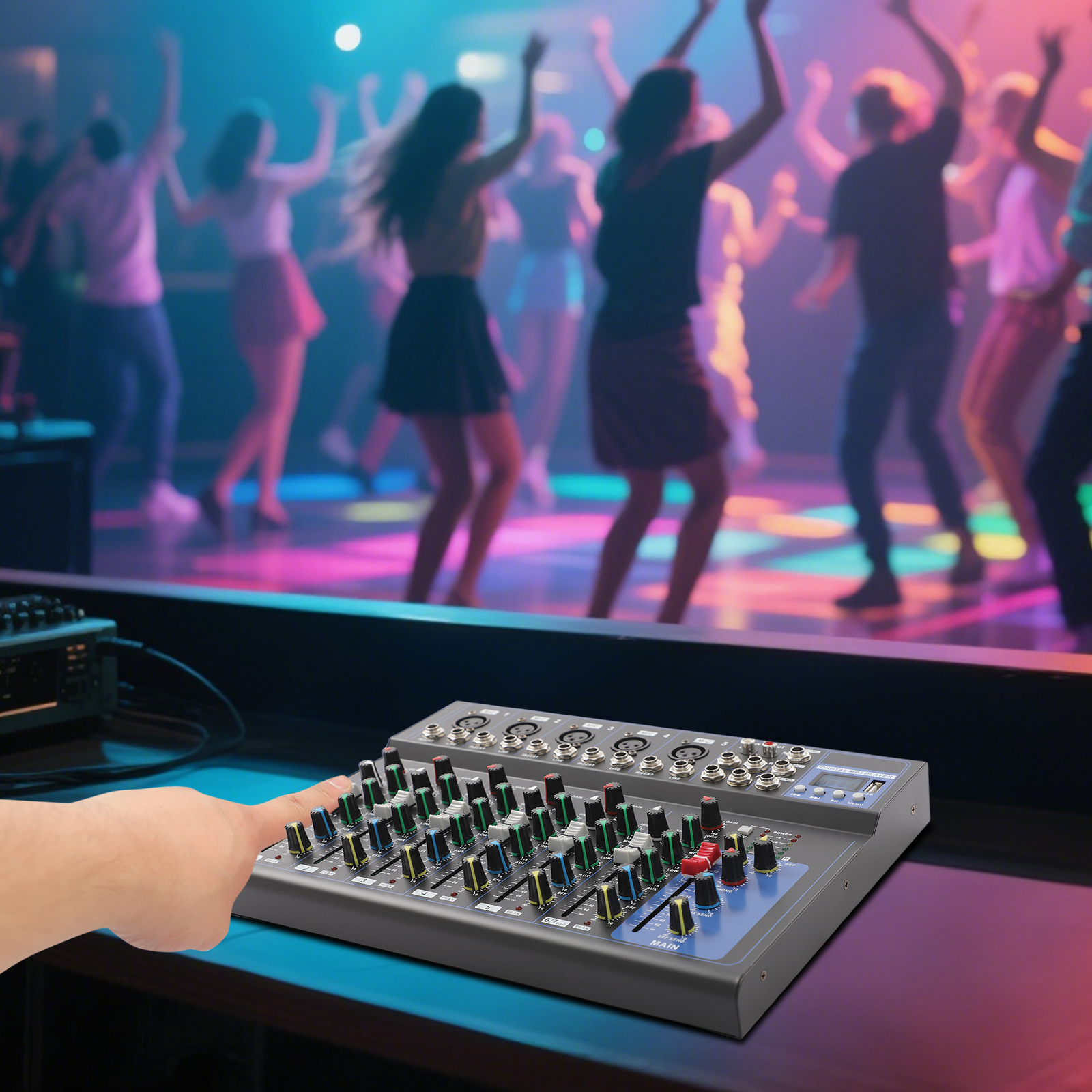7-channel Audio Mixer Console  - Audio And Music Mixer 评论和价格