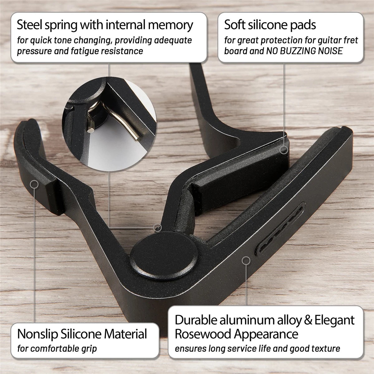 Miwayer Aluminum Guitar Capo – - Guitar Capo Clip 评论和价格