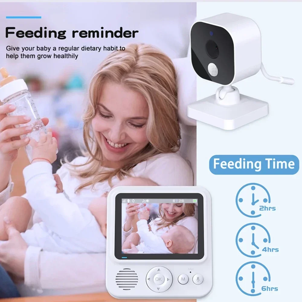 Wireless Baby Monitor 2.8'' LC - Audio Music For Video 评论和价格
