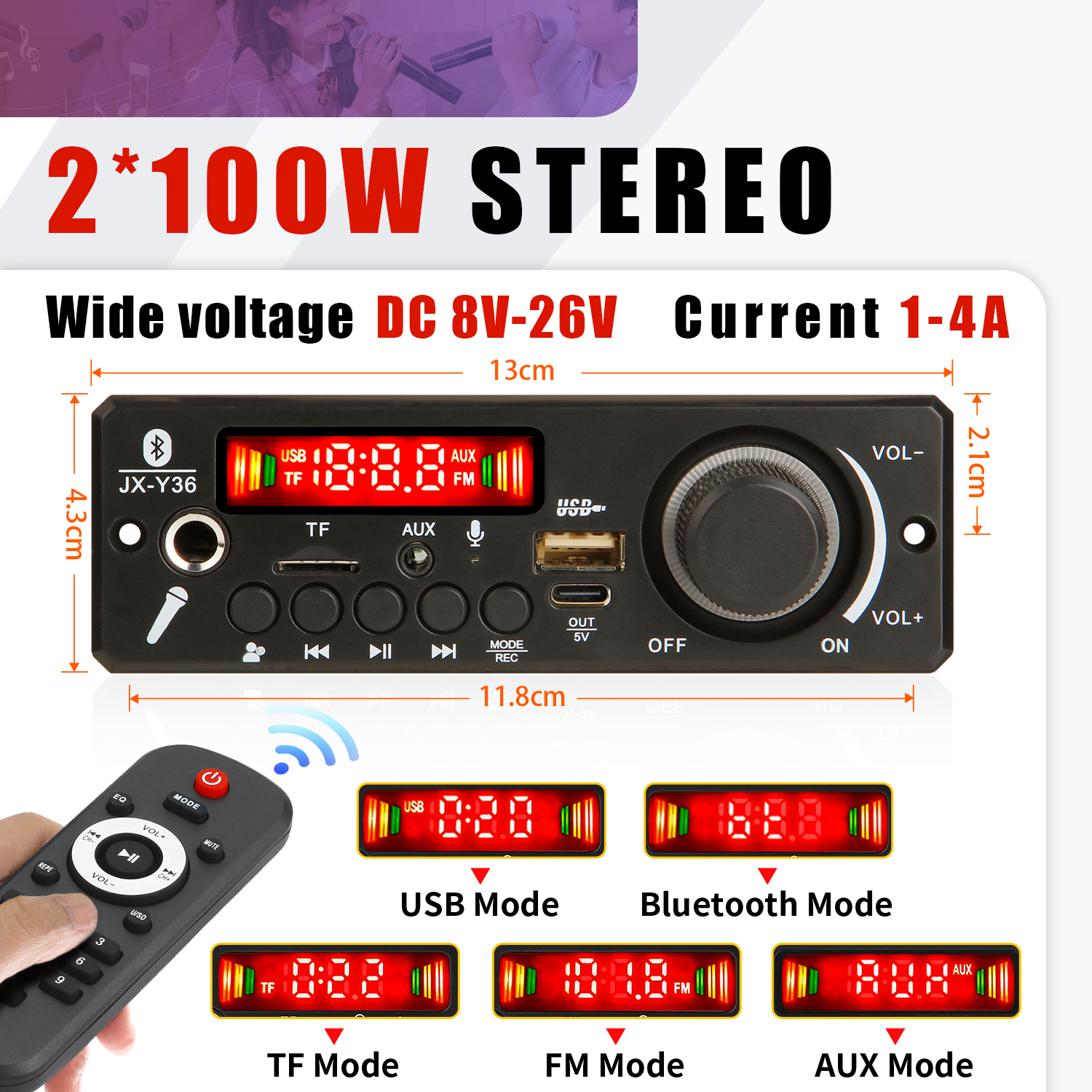 ARUIMEI  200W Amplifier  Bluet - Audio Music Recorder 评论和价格