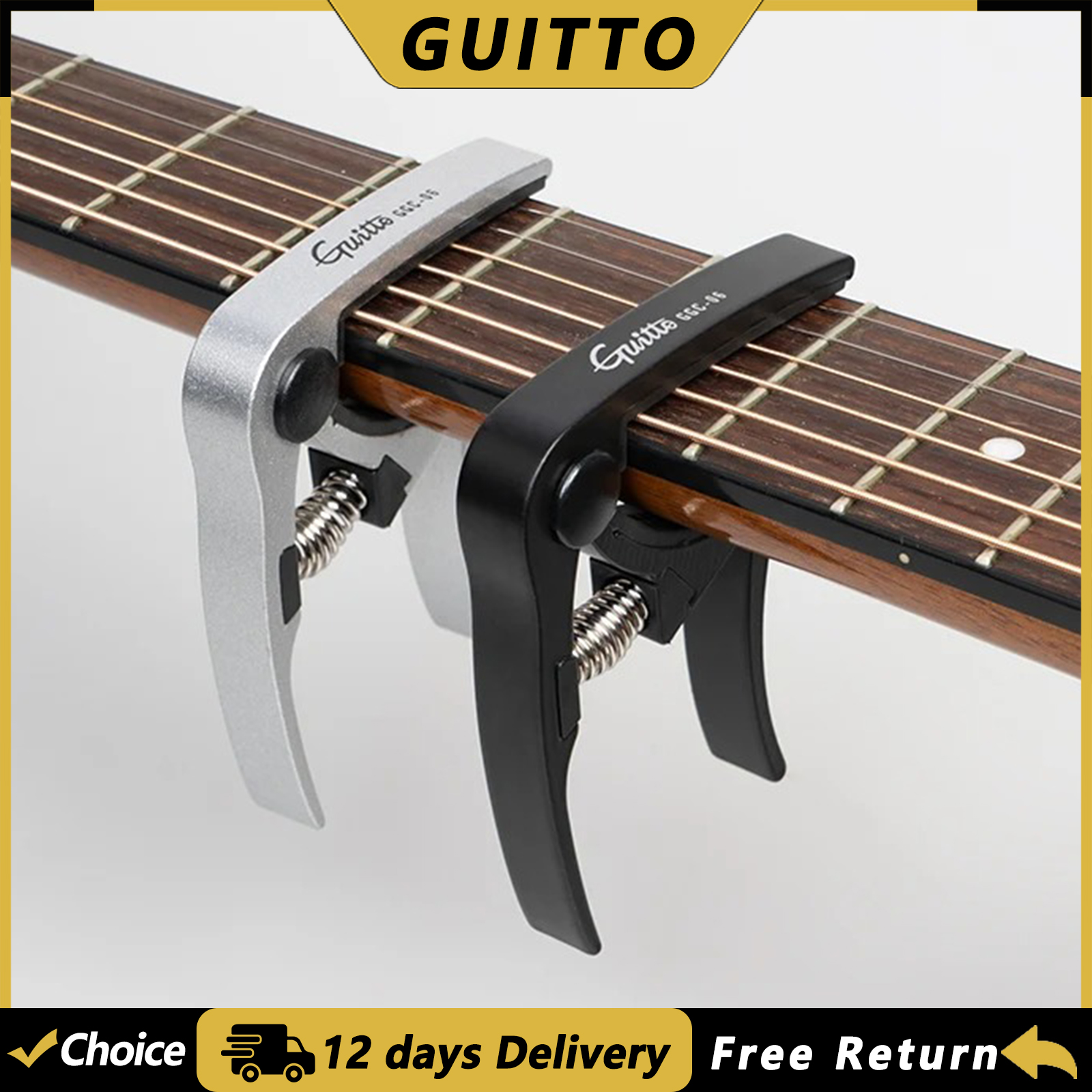 GUITTO GGC-06 Aluminum Alloy G - Guitar Capo Clip 评论和价格