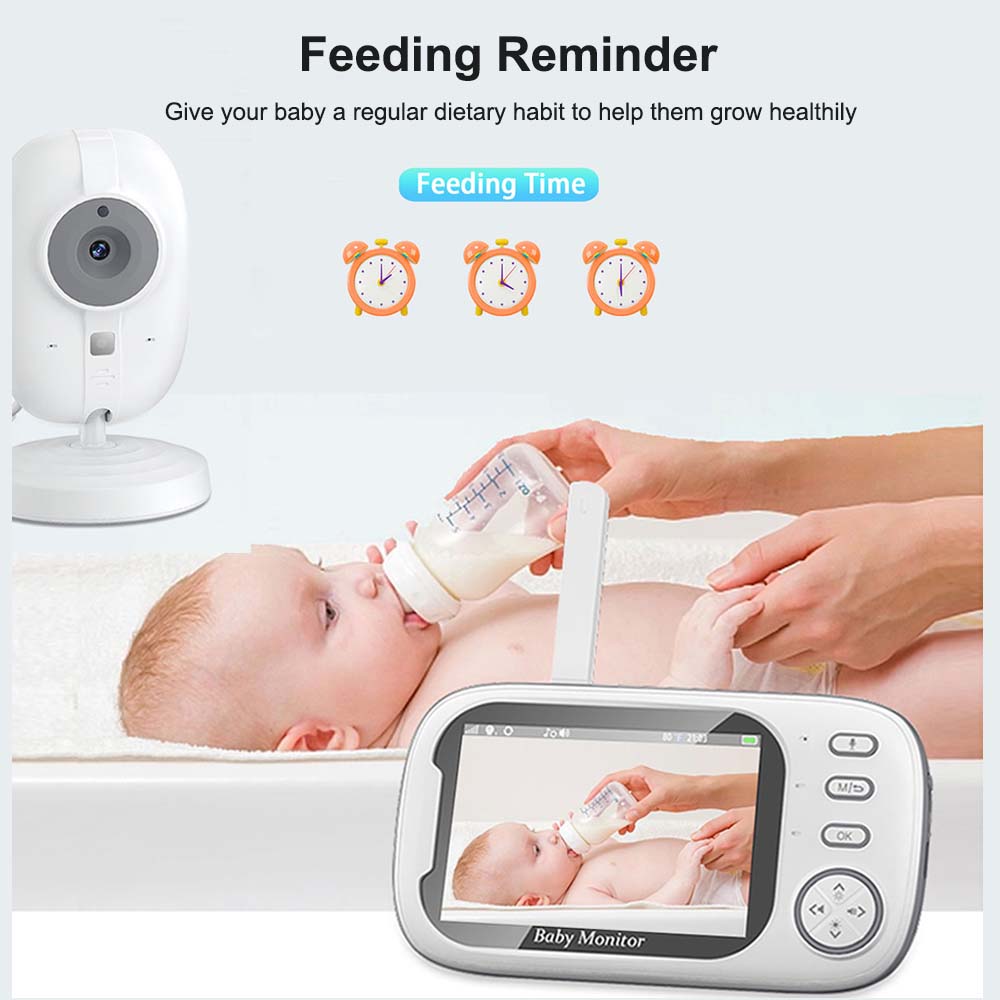 3.5'' Video Baby Monitor 2.4G  - Audio Music For Video 评论和价格