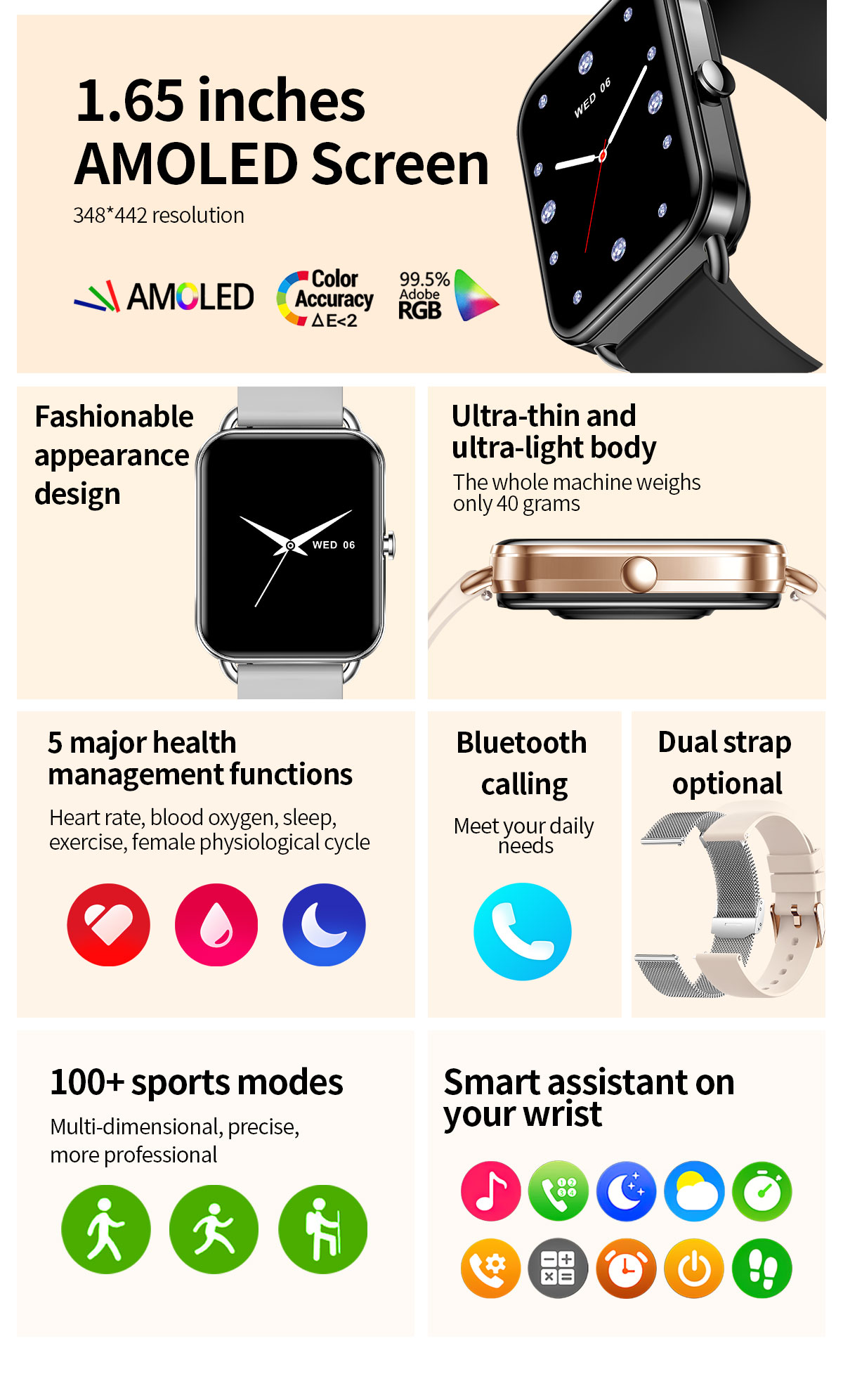 2024 Smart Watch Android Phone - Audio Music Light 评论和价格